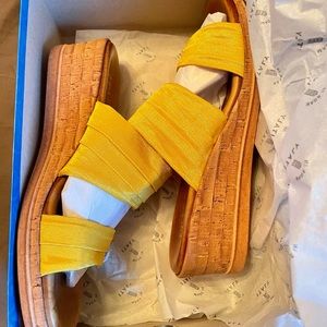 New in box wedge sandals